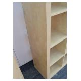 Pair of 8-Cube Maple-Finish Bookcases Pair of 8-Cube Maple-Finish Bookcases