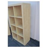 Pair of 8-Cube Maple-Finish Bookcases Pair of 8-Cube Maple-Finish Bookcases
