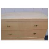 Light Wood 5-Drawer Tall Dresser with Brass Handles Light Wood 5-Drawer Tall Dresser with Brass Handles