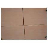 Light Wood 9-Drawer Dresser with Brass Handles Light Wood 9-Drawer Dresser with Brass Handles