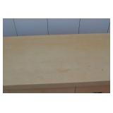 Light Wood 9-Drawer Dresser with Brass Handles Light Wood 9-Drawer Dresser with Brass Handles