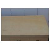 Light Wood 9-Drawer Dresser with Brass Handles Light Wood 9-Drawer Dresser with Brass Handles