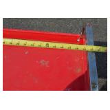 Red Two-Shelf Metal Rolling Tool Cart with Drawer, 32x16x33 Inches Red Two-Shelf Metal Rolling Tool Cart with Drawer, 32x16x33 Inches