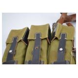 Soviet/Eastern Bloc Canvas and Leather Ammo Pouch Set Soviet/Eastern Bloc Canvas and Leather Ammo Pouch Set