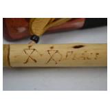 Native American Style Peace Pipe and Decorative Rattle Lot Native American Style Peace Pipe and Decorative Rattle Lot