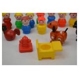 Vintage Fisher-Price Little People Figures and Accessories Lot Vintage Fisher-Price Little People Figures and Accessories Lot