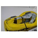 Lot of Yellow Ratchet Tie Down Straps with Hooks Lot of Yellow Ratchet Tie Down Straps with Hooks