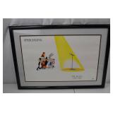 Framed Warner Bros. "Speechless" Mel Blanc Tribute Poster Art 29x23 Framed Warner Bros. "Speechless" Mel Blanc Tribute Poster Art 29x23