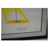Framed Warner Bros. "Speechless" Mel Blanc Tribute Poster Art 29x23 Framed Warner Bros. "Speechless" Mel Blanc Tribute Poster Art 29x23