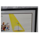 Framed Warner Bros. "Speechless" Mel Blanc Tribute Poster Art 29x23 Framed Warner Bros. "Speechless" Mel Blanc Tribute Poster Art 29x23