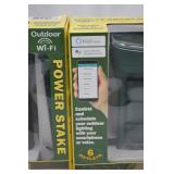 2 Outdoor Wi-Fi Power Stake Smart Plugs, 6 Outlets Each 2 Outdoor Wi-Fi Power Stake Smart Plugs, 6 Outlets Each