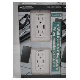 Charging Essentials In-Wall USB A & C Receptacles, 3 x 2-Packs Charging Essentials In-Wall USB A & C Receptacles, 3 x 2-Packs