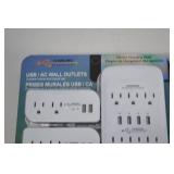 Charging Essentials USB/AC Wall Outlets, 2 Pack (6-Piece Sets) Charging Essentials USB/AC Wall Outlets, 2 Pack (6-Piece Sets)