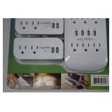 Charging Essentials USB/AC Wall Outlets, 2 Pack (6-Piece Sets) Charging Essentials USB/AC Wall Outlets, 2 Pack (6-Piece Sets)