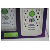 2-Pack RapidCharge Surge Protectors with USB A+C Ports, 6 Outlets Each 2-Pack RapidCharge Surge Protectors with USB A+C Ports, 6 Outlets Each