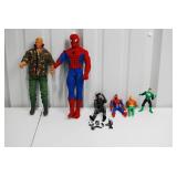 Action Figure Bundle - Power Rangers, Spider-Man, Green Lantern, Snake Figure & Accessories Action Figure Bundle - Power Rangers, Spider-Man, Green Lantern, Snake Figure & Accessories