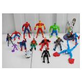 Lot Of Assorted Superhero and Cartoon Action Figures Lot Of Assorted Superhero and Cartoon Action Figures