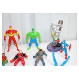 Lot Of Assorted Superhero and Cartoon Action Figures Lot Of Assorted Superhero and Cartoon Action Figures