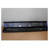 Lucasi LP20 Midnight Black Floating Imitation Bone Silver Crush Inlay Pool Cue