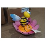 *2* Regal Art Metal Bee Garden Statues