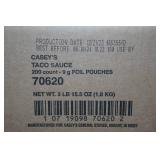 600 Single Serving Packs of Hot Sauce and Ketchup