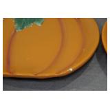 Set of Four Pumpkin Plates