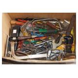 Assorted Hand Tools - Drivers, Shears, Files