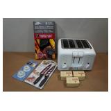 Housewares - Toaster, Copper Knives, Oven Gloves
