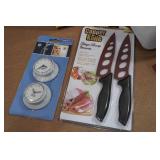 Housewares - Toaster, Copper Knives, Oven Gloves
