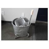 Galvanized Mop Bucket with Wringer