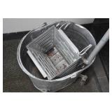 Galvanized Mop Bucket with Wringer