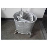 Galvanized Mop Bucket with Wringer