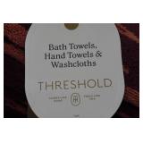Threshold Maroon Towel and Washcloth Set