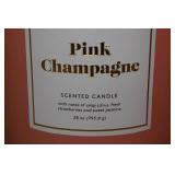 *2* Pink Champagne 28oz Scented Candle