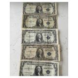 1935 Blue Seal $1 Dollar Silver Certificates 1935 Blue Seal $1 Dollar Silver Certificates