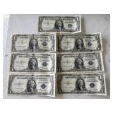 Blue Seal $1 Dollar Silver Certificates Blue Seal $1 Dollar Silver Certificates