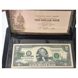 2003 A Green Seal $2 Dollar Note North Dakota 2003 A Green Seal $2 Dollar Note North Dakota