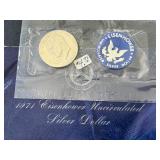 1971-S Eisenhower Silver Dollar Uncirculated 1971-S Eisenhower Silver Dollar Uncirculated