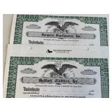 Vintage North Dakota Stock Certificates Never Assigned Vintage North Dakota Stock Certificates Never Assigned