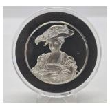 100 Greatest Masterpieces - Large Solid Sterling Silver Coin - Portrait of Susanna Fourment