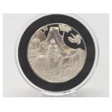 100 Greatest Masterpieces - Large Solid Sterling Silver Coin - Flight into Egypt