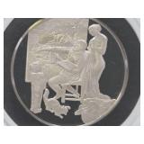 100 Greatest Masterpieces - Large Solid Sterling Silver Coin - The Artist