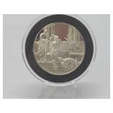 100 Greatest Masterpieces - Large Solid Sterling Silver Coin - The Story of Jacob & Esau