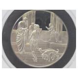 100 Greatest Masterpieces - Large Solid Sterling Silver Coin - The Story of Jacob & Esau