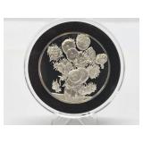 100 Greatest Masterpieces - Large Solid Sterling Silver Coin - Sunflowers - Van Gogh