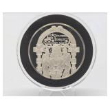 100 Greatest Masterpieces - Large Solid Sterling Silver Coin - Book of Kells