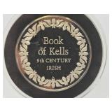 100 Greatest Masterpieces - Large Solid Sterling Silver Coin - Book of Kells