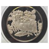 100 Greatest Masterpieces - Large Solid Sterling Silver Coin - The Garden of Delights