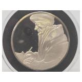 100 Greatest Masterpieces - Large Solid Sterling Silver Coin - Erasmus of Rotterdam