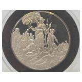 100 Greatest Masterpieces - Large Solid Sterling Silver Coin - Liberty Leading the People